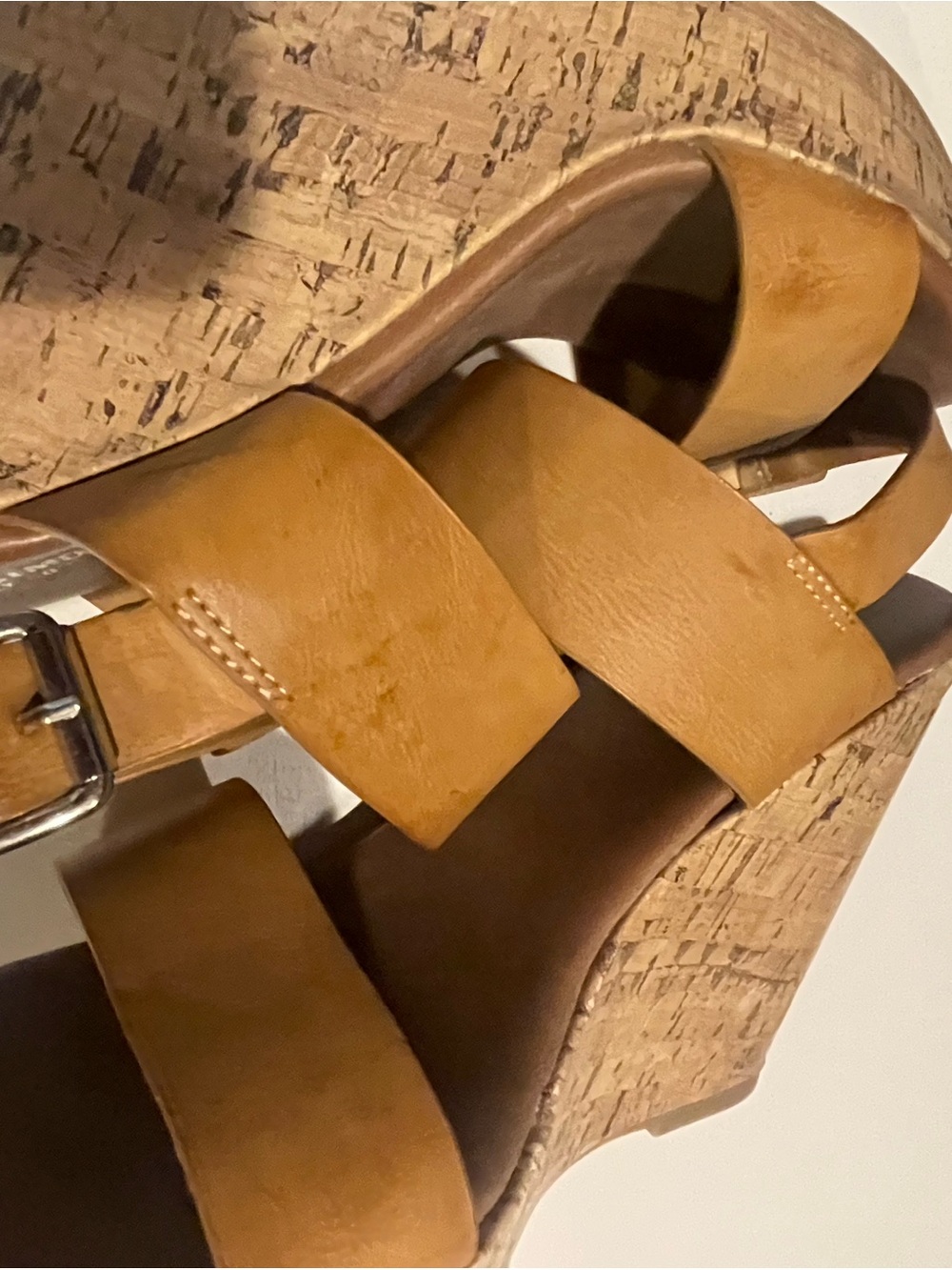 Mossimo Supply Co. Tan Wedge Sandals with Ankle Buckle - Picture 8 of 8